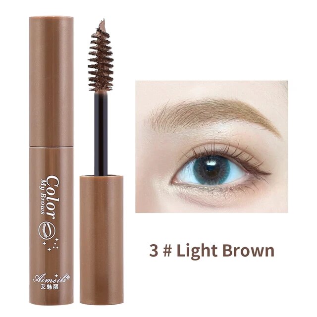 Waterproof Eyebrow Dyeing Cream Natural Long Lasting Non-smudge Brown Beauty Comestic Tool With Brush Dye Eyebrow Gel Cosmetic