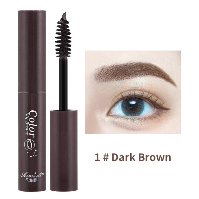 Waterproof Eyebrow Dyeing Cream Natural Long Lasting Non-smudge Brown Beauty Comestic Tool With Brush Dye Eyebrow Gel Cosmetic