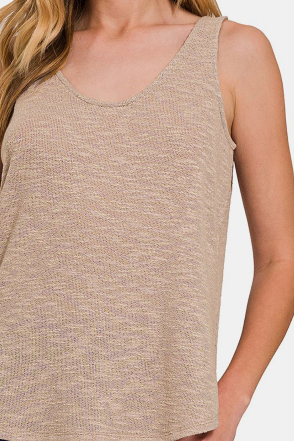 Women's Zenana Curved Hem Round Neck Tank