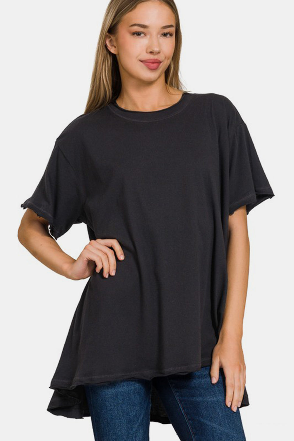 Women's Zenana Round Neck Short Sleeve T-Shirt