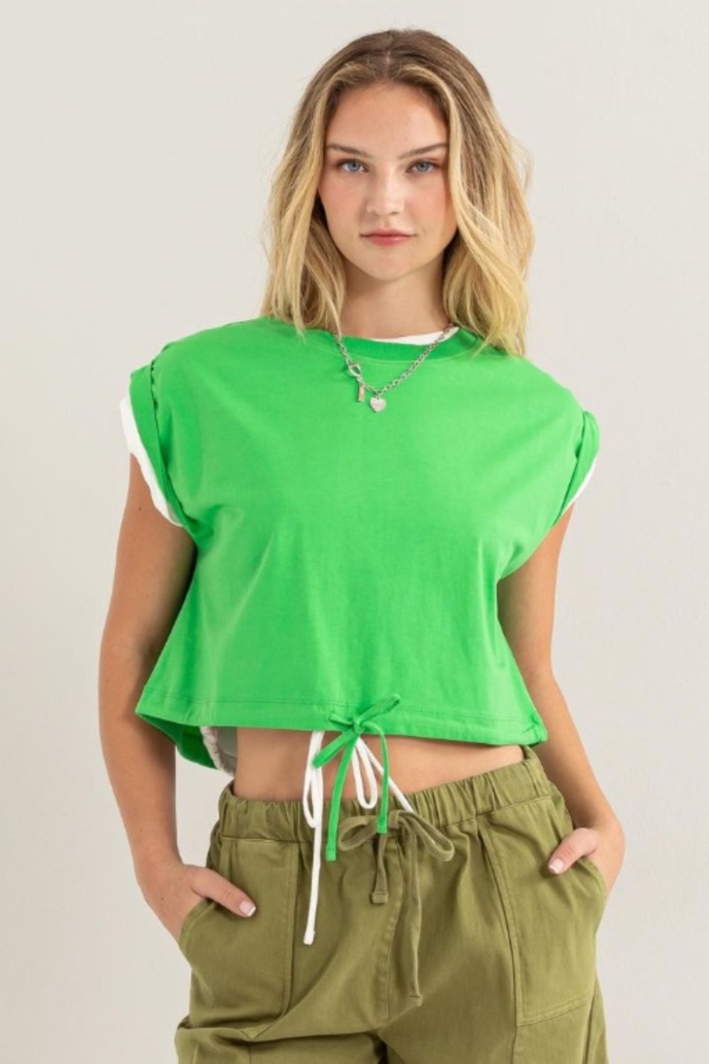 Women's HYFVE Drawstring Hem Crop Top