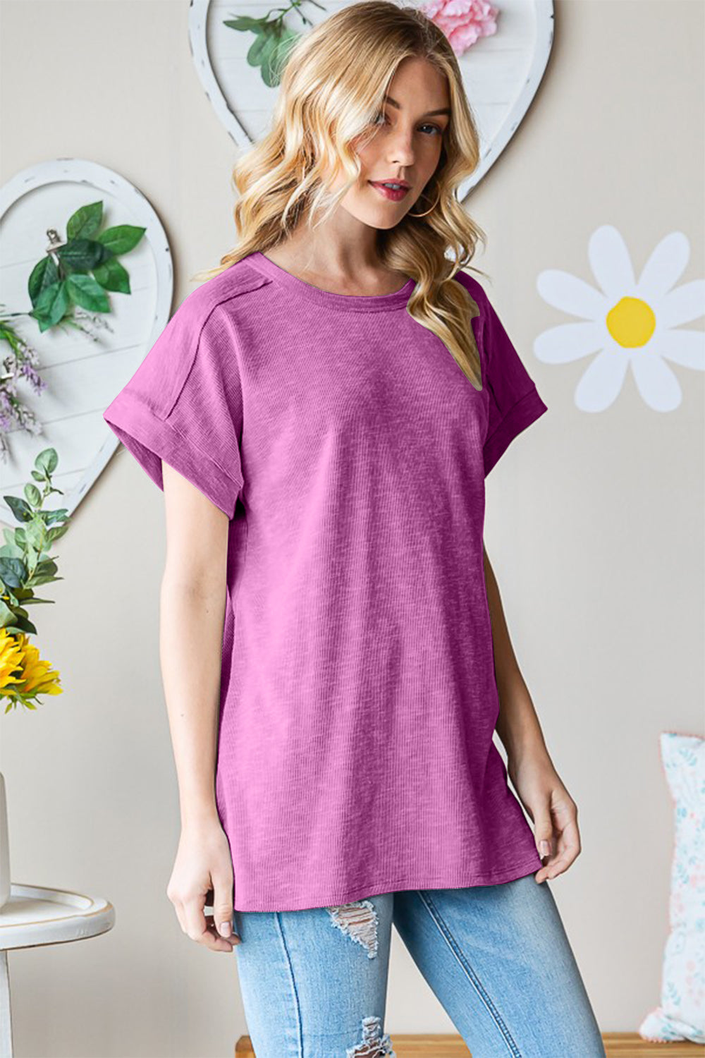 Women's Heimish Full Size Short Sleeve Round Neck T-Shirt