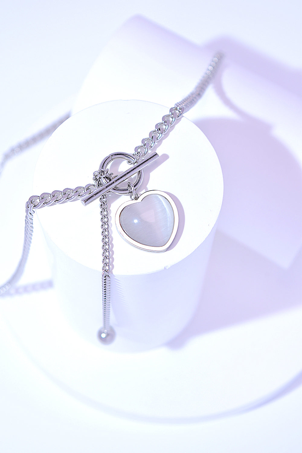 Women's Titanium Steel Heart Necklace