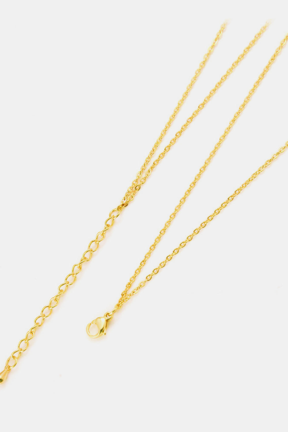 Women's Linked Ring Pendant Chain Necklace