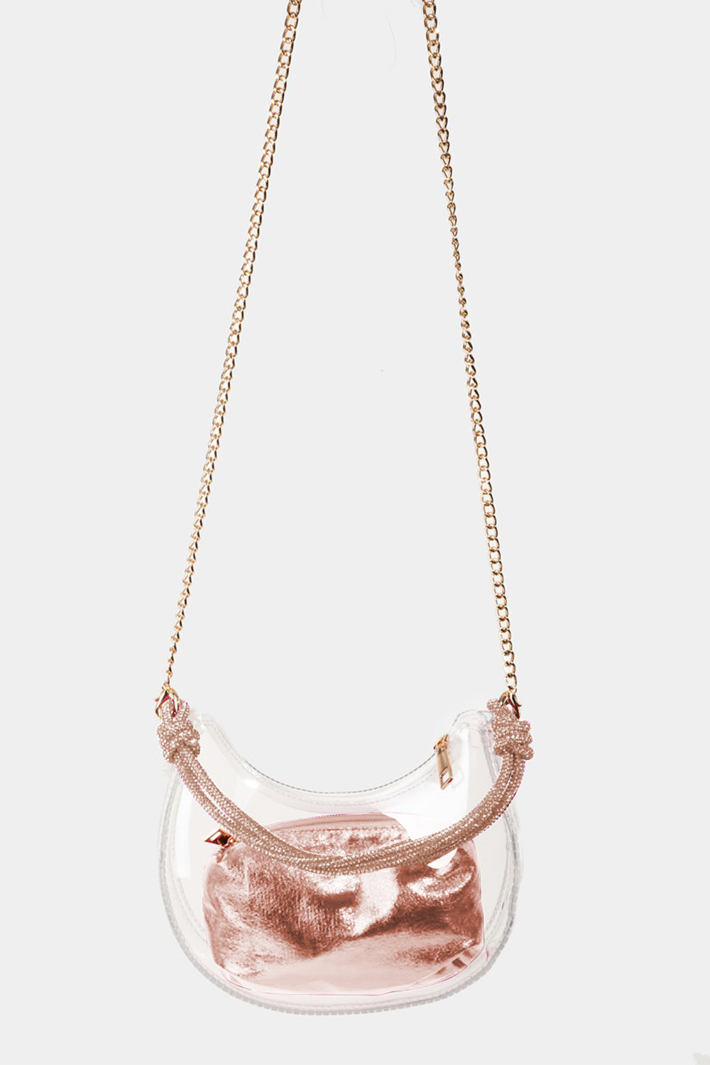 Women's Fame Clear See Through Baguette Bag