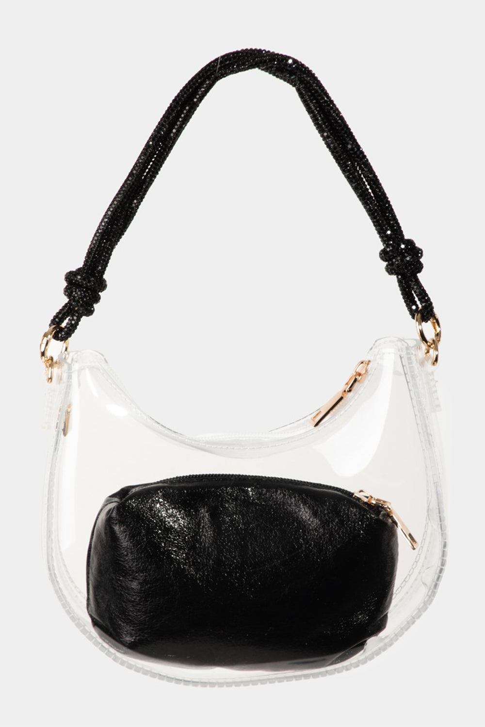 Women's Fame Clear See Through Baguette Bag