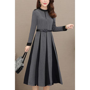 Ketty More Women Slim Fit Long Sleeved Elegant Dress - KMWDC6096