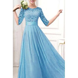 Women Prom Wedding Long Chiffon Party Dresses - KMWD253