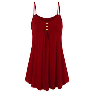 Women Thin Strap Neck Loose Summer Dress - C12328ZWD