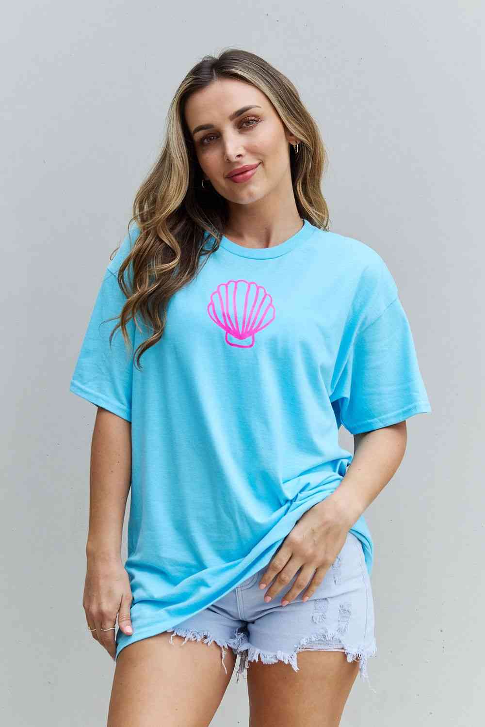 Women's Sweet Claire "More Beach Days" Oversized Graphic T-Shirt