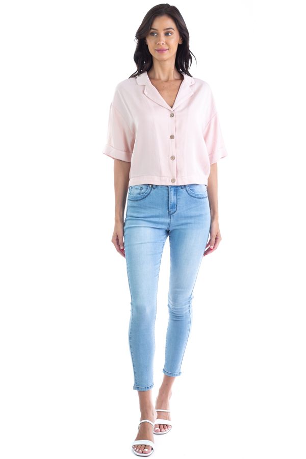 Women's Boxy Button Down Shirt