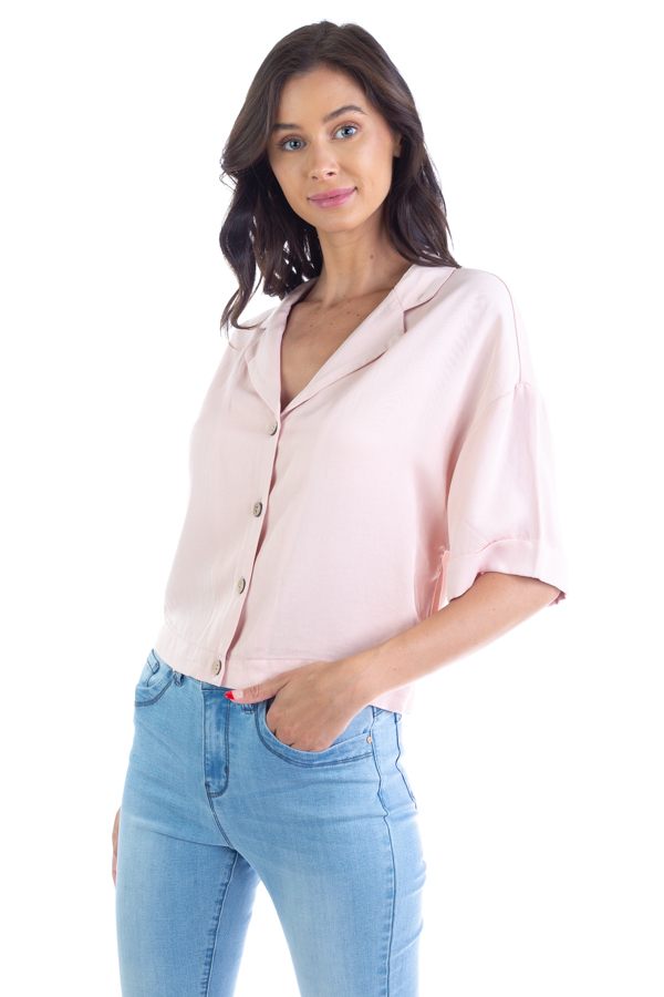 Women's Boxy Button Down Shirt