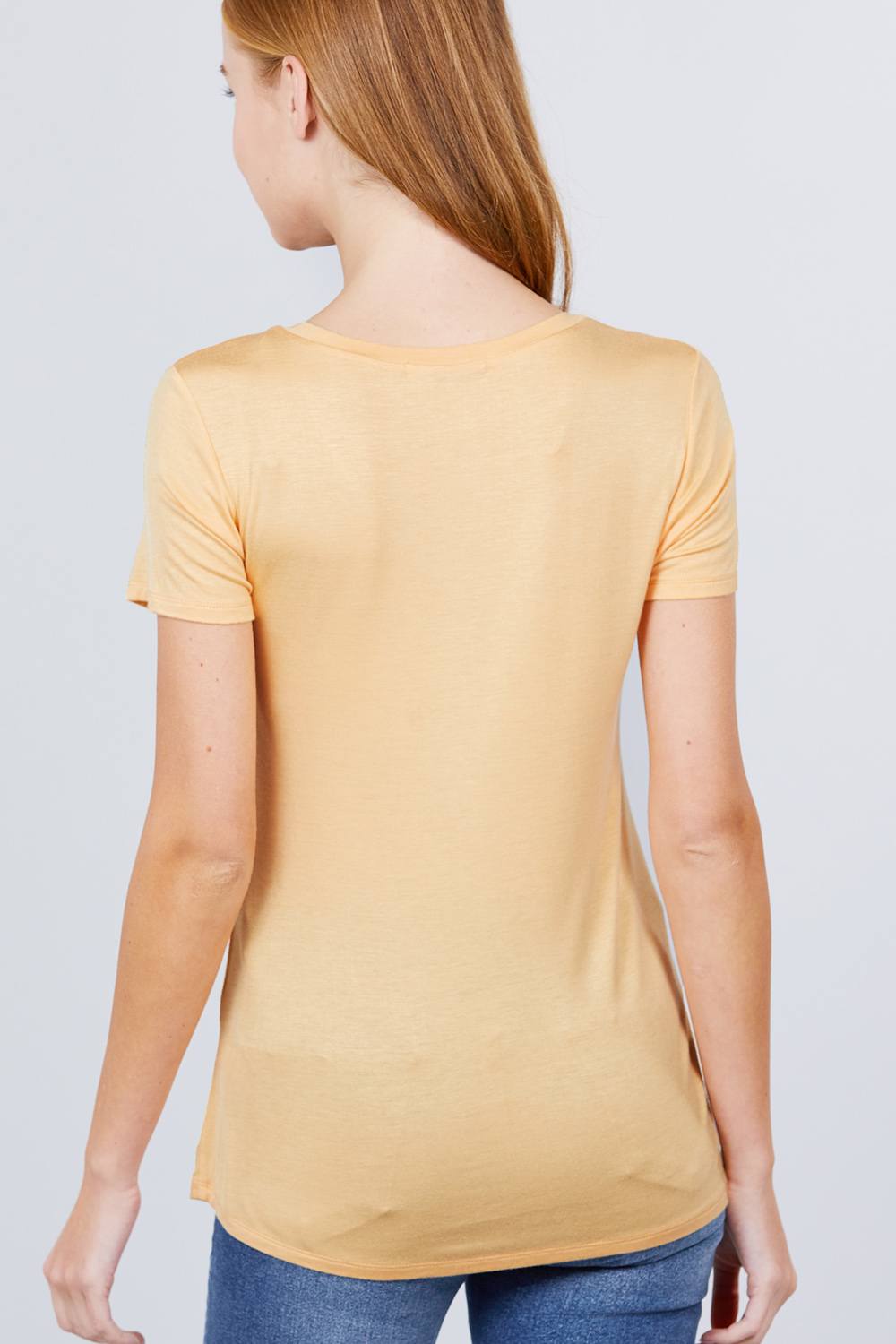 Women's V-neck Rayon Jersey Top