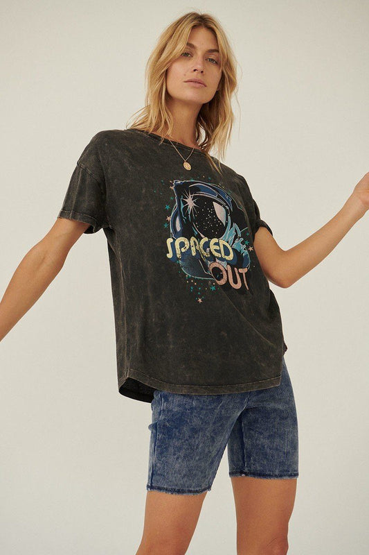 Women's A Mineral Washed Graphic T-shirt