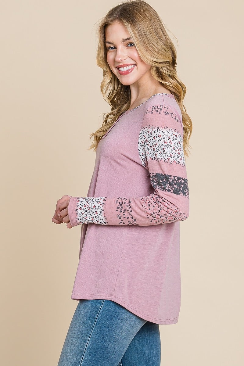 Women's Solid T/r Span Top