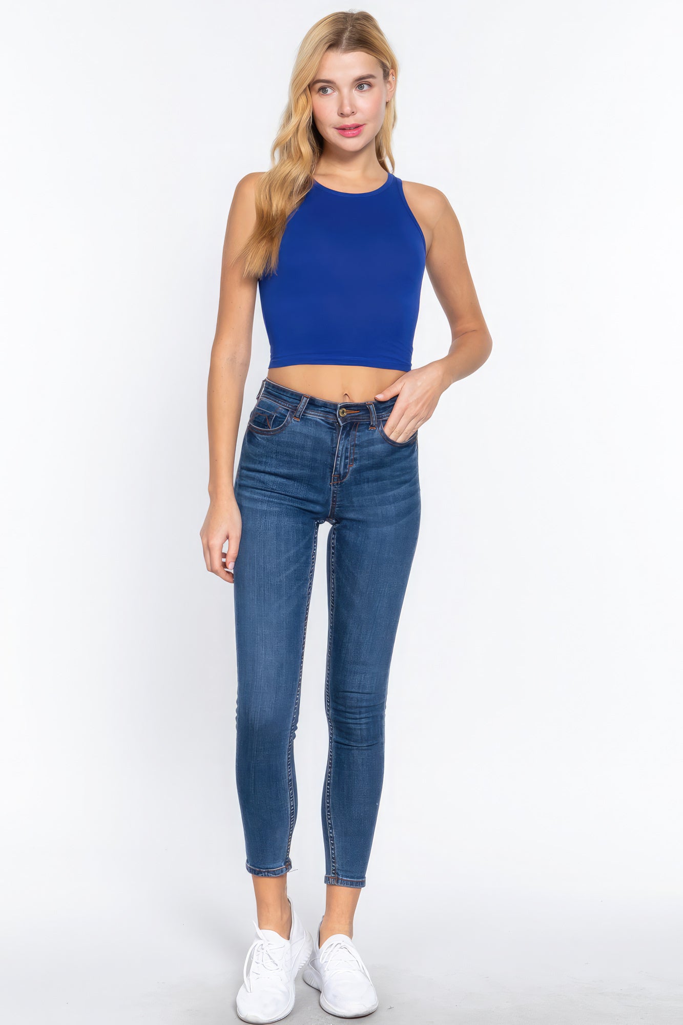 Women's Halter Neck Crop Top