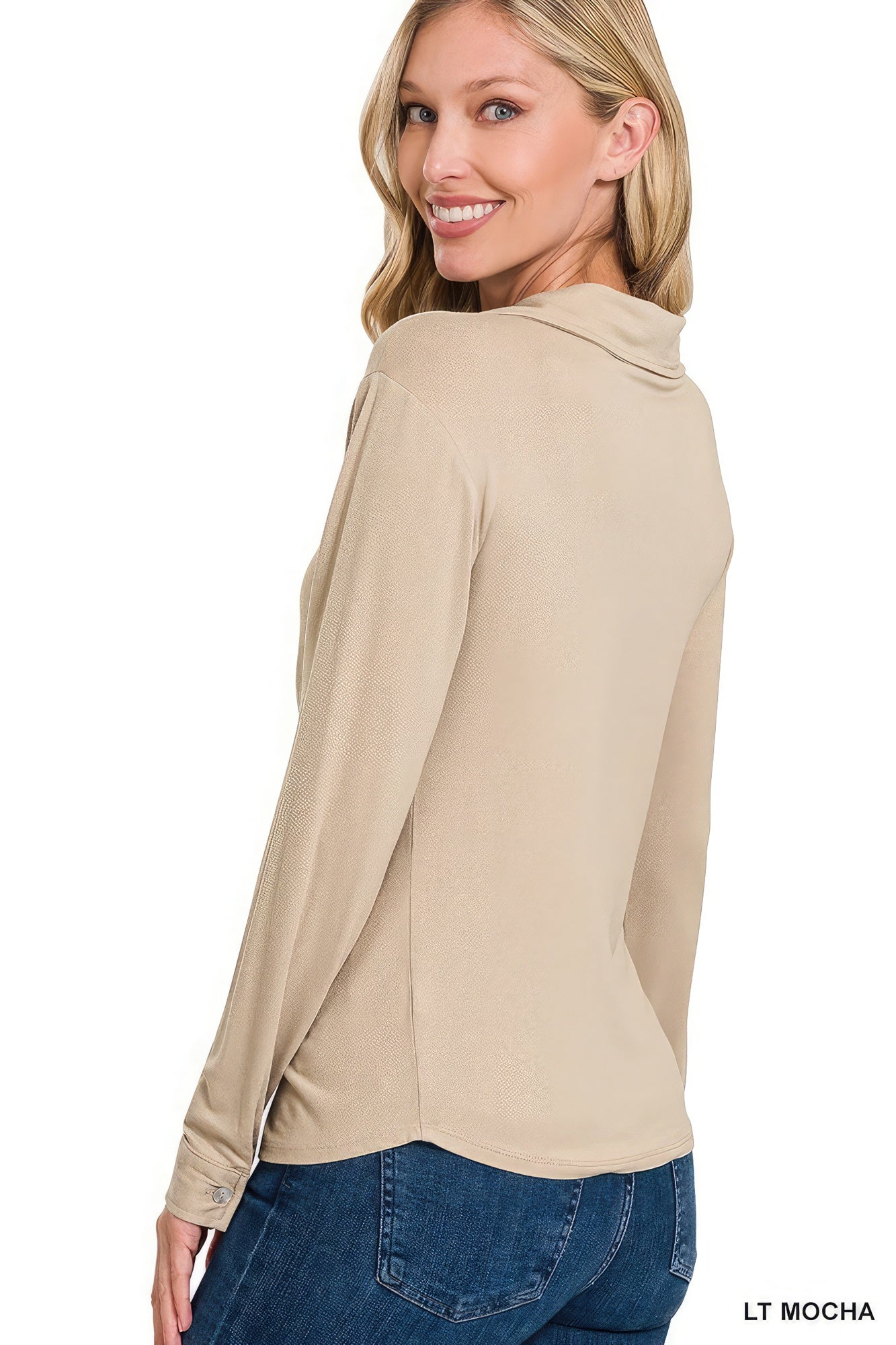 Women's Stretchy Ruched Shirt