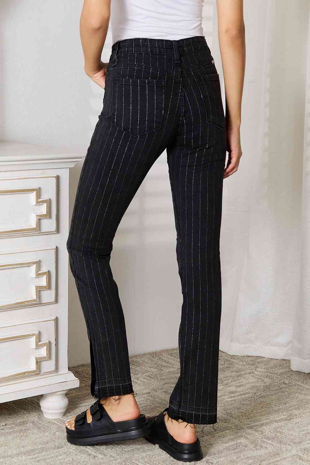 Women's Kancan Striped Pants with Pockets