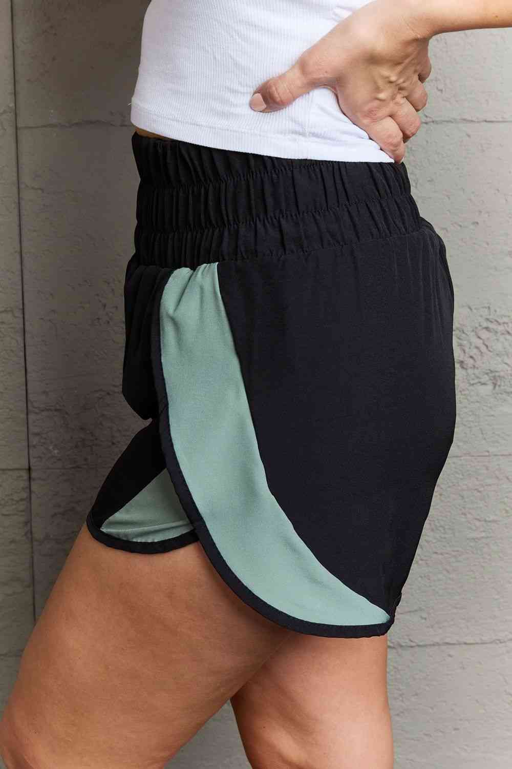 Women's Ninexis Put In Work High Waistband Contrast Detail Active Shorts