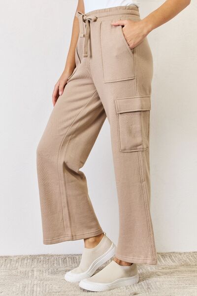 Women's RISEN High Waist Cargo Wide Leg Pants