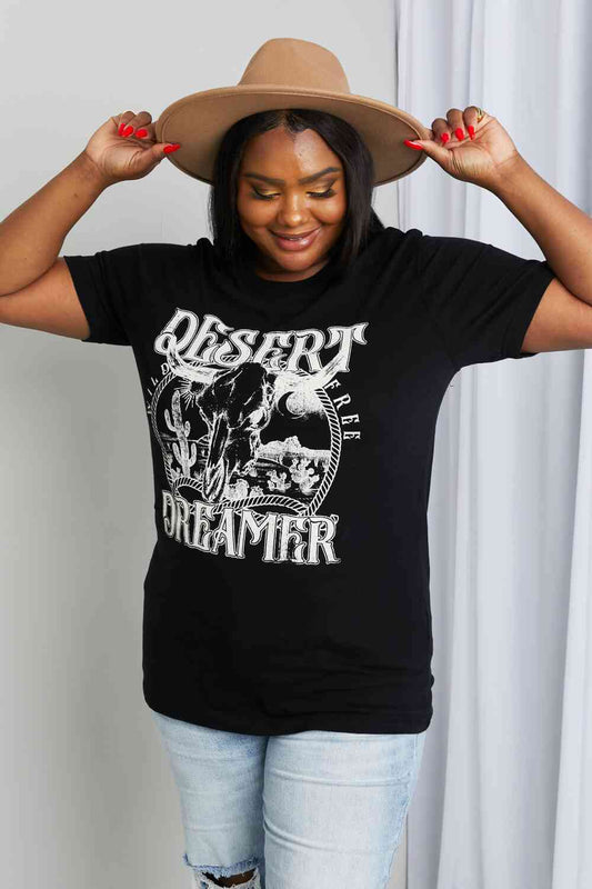 Women's mineB Full Size DESERT DREAMER Graphic Tee